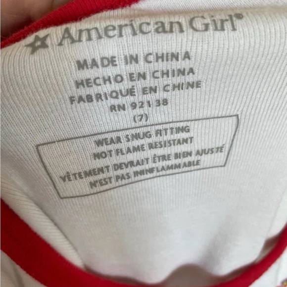 American Girl Festive Red and White Pajama Set - Picture 4 of 4